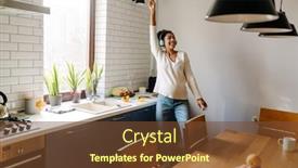  Presentation with pregnant woman - Presentation theme enhanced with adult-beautiful-happy-smiling-pregnant background and a tawny brown colored foreground