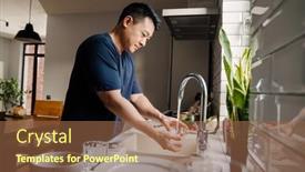  Presentation with asian - Slide deck consisting of adult-brunette-asian-man-wearing background and a tawny brown colored foreground