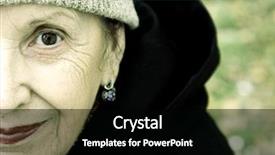  Presentation with senior care - Cool new presentation theme with adult day care - senior backdrop and a black colored foreground