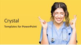  Presentation with gastrointestinal medical concept gerd - Audience pleasing slide set consisting of adult doctor woman wearing medical backdrop and a  colored foreground