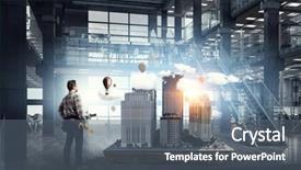  Presentation with faces lots adult mixed - PPT layouts enhanced with adult engineer man mixed media background and a  colored foreground