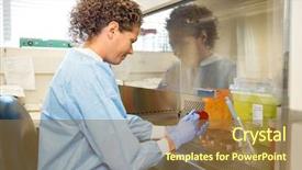  Presentation with healthy workplace full length side view - PPT theme with green organic guava hanging on background and a tawny brown colored foreground