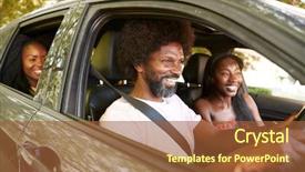  Presentation with black road - Cool new slide set with multi directional - black adult friends backdrop and a red colored foreground