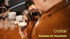  Presentation with asian - Slides consisting of adult-happy-asian-man-wearing background and a tawny brown colored foreground