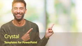  Presentation with winter - Audience pleasing slide deck consisting of adult hispanic man wearing winter backdrop and a  colored foreground