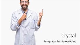  Presentation with horse sheep coat cow camel - Audience pleasing theme consisting of adult hispanic scientist or doctor backdrop and a  colored foreground