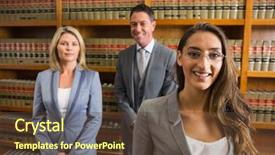  Presentation with law enforcement tech - Slides enhanced with adult literacy - lawyers reading book background and a  colored foreground