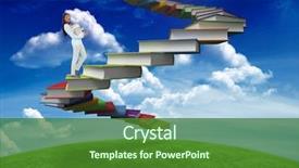  Presentation with literacy - Colorful theme enhanced with adult literacy - side view of young woman backdrop and a forest green colored foreground