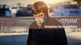  Presentation with parking lot - Amazing slide set having adult-male-standing backdrop and a tawny brown colored foreground