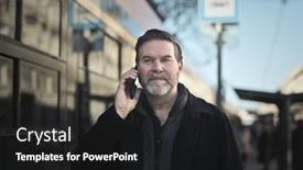  Presentation with tram - Slide deck with adult-man-talks background and a black colored foreground