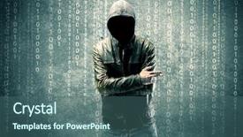  Presentation with anonymous - Colorful PPT layouts enhanced with adult online anonymous internet hacker backdrop and a ocean colored foreground