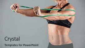  Presentation with crops - Slide set featuring energy crops - cropped image of a muscular background and a light gray colored foreground