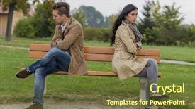  Presentation with couple nature retreat - Amazing presentation design having adultery - couple arguing backdrop and a tawny brown colored foreground