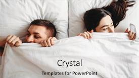  Presentation with love - Cool new PPT layouts with adultery - shy love couple lies backdrop and a light gray colored foreground