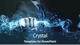  Presentation with flames - Cool new slides with advance directive - businessman holding fire flames backdrop and a ocean colored foreground