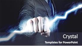  Presentation with lightning - Audience pleasing slide deck consisting of the future market research backdrop and a ocean colored foreground