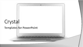  Presentation with ict modern laptop - Presentation consisting of advanced computer networking - modern laptop on white background background and a white colored foreground