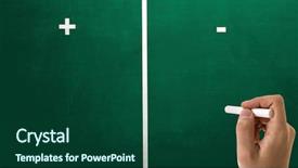  Presentation with advantage - Colorful PPT theme enhanced with advantage - positive x negative backdrop and a forest green colored foreground