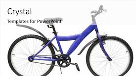  Presentation with bicycle - Amazing presentation having advantages sports - bicycle isolated under the white backdrop and a  colored foreground