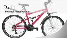  Presentation with octopus on isolated white - Colorful theme enhanced with advantages sports - bicycle isolated under the white backdrop and a white colored foreground