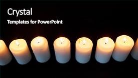  Presentation with religious advent - Amazing slide deck having religious advent - mourning and commemoration concept backdrop and a black colored foreground