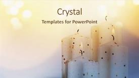  Presentation with catholic advent - Slide set consisting of advent candles burning background and a cream colored foreground