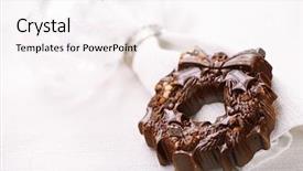 Presentation with christmas advent - Cool new slide deck with advent one - dark chocolate festive christmas wreath backdrop and a  colored foreground