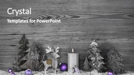  Presentation with grey - Beautiful slide set featuring advent one - grey wooden background with handmade backdrop and a  colored foreground