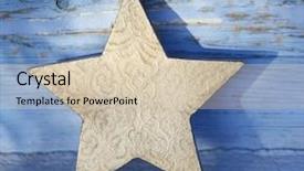  Presentation with christmas advent - Beautiful theme featuring advent one - old golden wooden christmas star backdrop and a  colored foreground