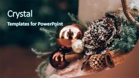  Presentation with christmas advent - Theme with advent wreath for the pre background and a navy blue colored foreground