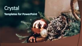  Presentation with christmas advent - Slides having advent wreath for the pre background and a navy blue colored foreground