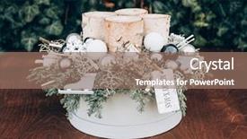  Presentation with christmas advent - Slides featuring  background and a  colored foreground