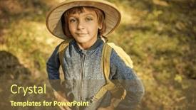  Presentation with adventure - Theme with adventure-and-wanderlust-an-active background and a tawny brown colored foreground