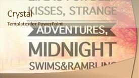  Presentation with quote - Audience pleasing PPT theme consisting of adventure midnight swims rambling conversation backdrop and a cream colored foreground