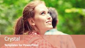  Presentation with travel friends - Audience pleasing PPT layouts consisting of adventure travel tourism hike and people concept - group of smiling friends walking with backpacks in woods backdrop and a coral colored foreground