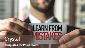  Presentation with adversity - Cool new PPT theme with adversity - learn from mistakes backdrop and a tawny brown colored foreground