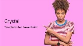  Presentation with african american and baby - Colorful presentation design enhanced with advertising - beautiful young african american woman backdrop and a white colored foreground