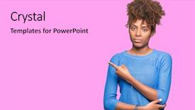  Presentation with colonoscopy african american patient - PPT theme having advertising - beautiful young african american woman background and a  colored foreground