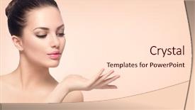  Presentation with advertising - Slide deck consisting of advertising - beauty spa woman with perfect background and a lemonade colored foreground