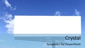  Presentation with blank - Colorful PPT layouts enhanced with advertising - blank billboard against blue sky backdrop and a light blue colored foreground