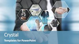  Presentation with advertising - Beautiful PPT layouts featuring advertising - reaching images streaming digital backdrop and a teal colored foreground