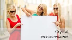  Presentation with happy holidays - Colorful presentation theme enhanced with advertising - summer holidays travel tourism backdrop and a sky blue colored foreground