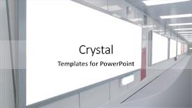  Presentation with blank - Theme consisting of blank billboard in underground passage background and a  colored foreground