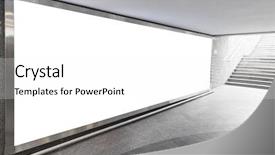  Presentation with blank - Slides enhanced with blank billboard located in underground background and a white colored foreground