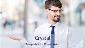  Presentation with job advertising - PPT theme with advertising comparison and balance background and a lemonade colored foreground