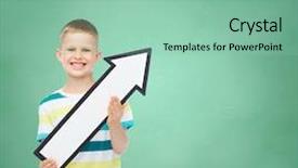  Presentation with early childhood education - Colorful PPT theme enhanced with advertising direction education and childhood backdrop and a mint green colored foreground