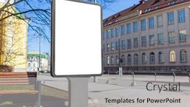  Presentation with mass media - Cool new theme with advertising-mass-media-and-marketing backdrop and a light gray colored foreground