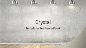  Presentation with cement - Presentation theme enhanced with architectural poster - blank cement wall with place background and a light gray colored foreground