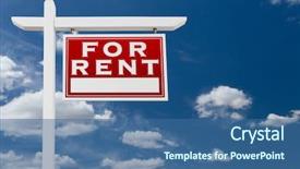  Presentation with real estate - Beautiful presentation theme featuring right facing for rent real backdrop and a ocean colored foreground