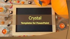  Presentation with school holidays - PPT theme consisting of advertising scary - holidays school and party concept background and a tawny brown colored foreground